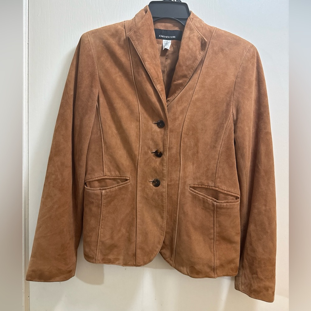 VTG all Suede Jones New York Tan Blazer